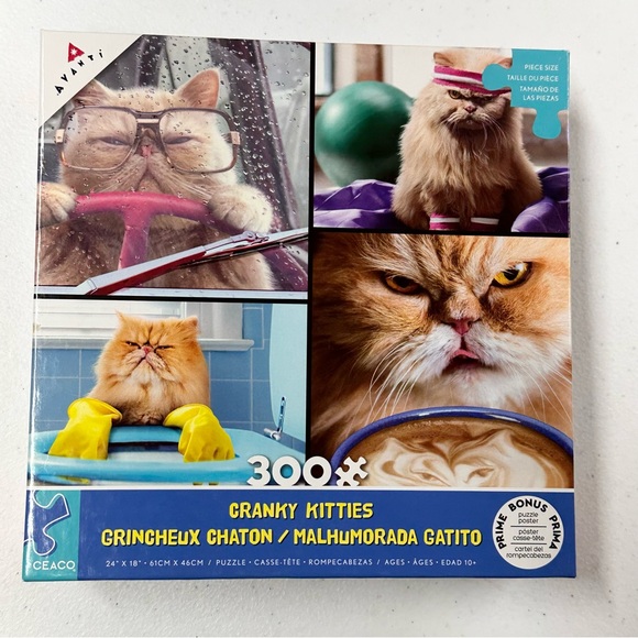 💥SOLD💥 Cranky Kitties Puzzle by Ceaco 300 pieces - Picture 2 of 7